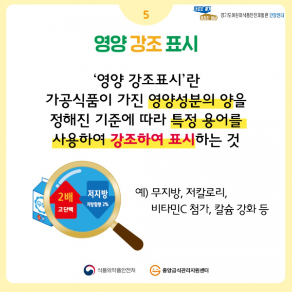 영양표시를 보면 건강이 보여요 설명 5페이지 입니다.